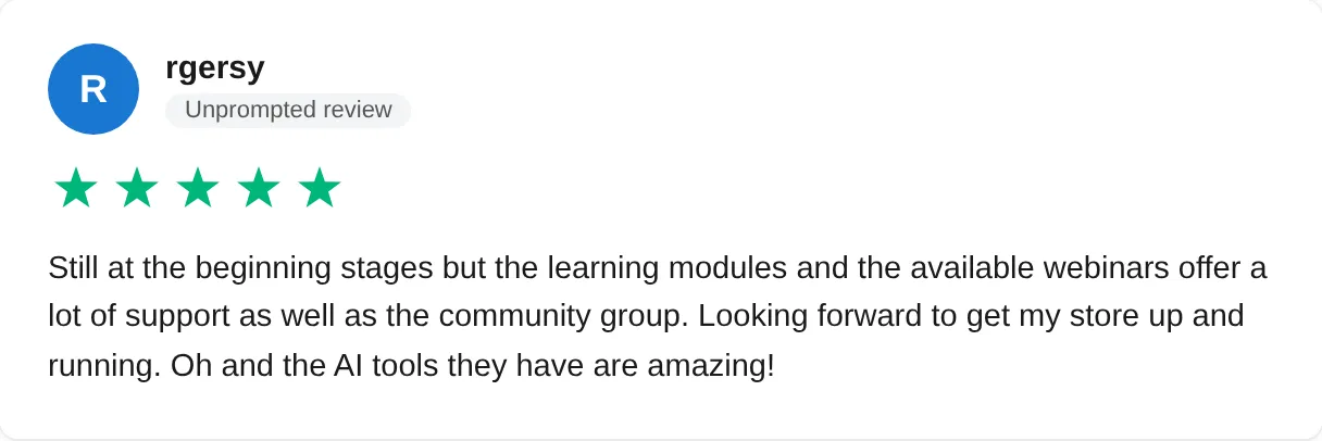 Trustpilot review — Rgersy (#10)