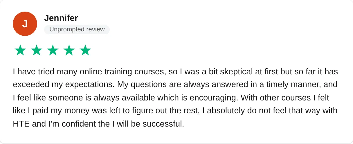 Trustpilot review — Jennifer (#37)