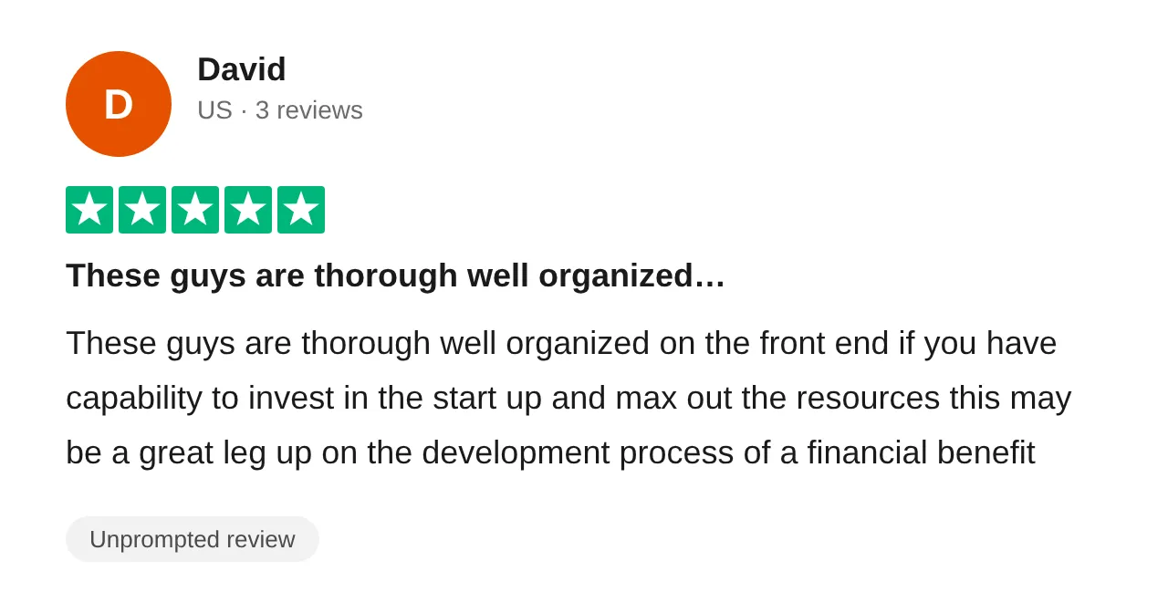 Trustpilot review — David-2 (#58)