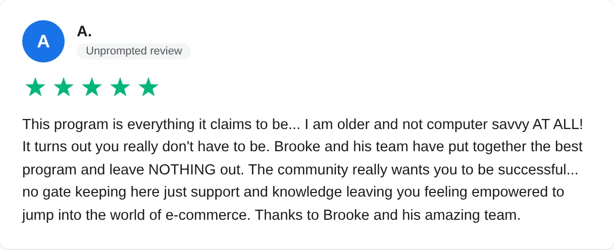 Trustpilot review — Ajaggars (#60)