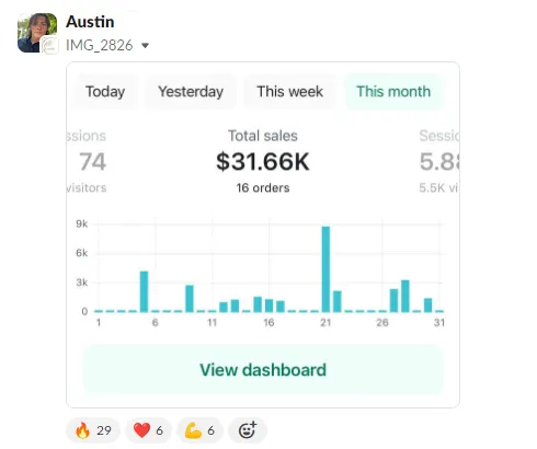 Student sales result — Austin (#29)