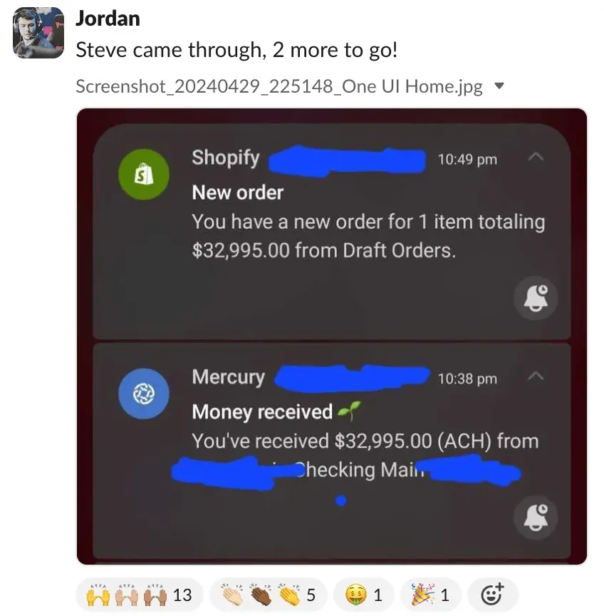 Student sales result — Jordan (#37)