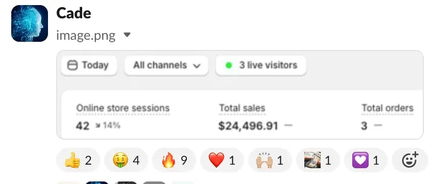 Student sales result — Cade (#56)