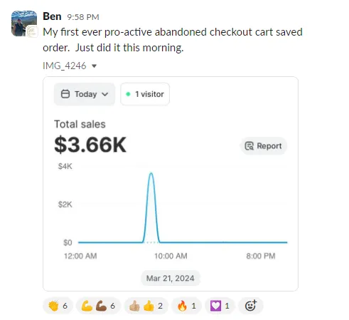 Student sales result — Ben (#96)
