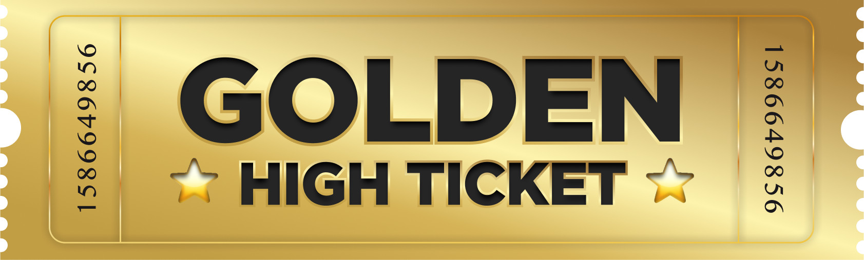 Golden High Ticket badge